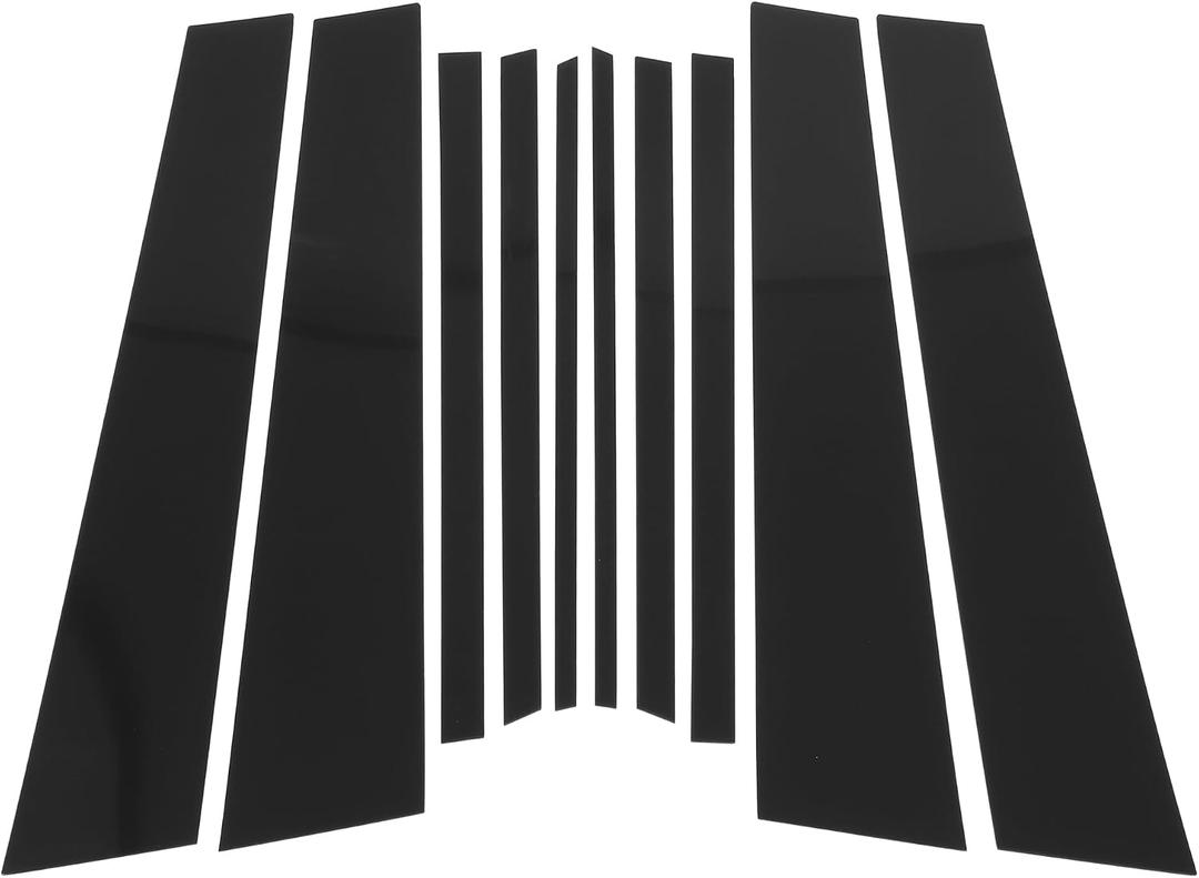Motoforti Door Pillar Window Trim Anti Scratch Sticker Pillar Posts Door Outer Exterior Cover for BMW X1 2016-2022 Black 10 Pcs