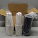 100 Pack 12 oz Disposable Coffee Cups with Lids and Sleeves, Sturdy Thick Paper & Leak-free Insulated to Go Paper Hot Coffee Cups with Sip Lids for Hot & Cold Beverage | with Lids, and Sleeves, Sturdy, Leak-free, Insulated, to Go Coffee Cups