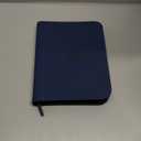 Trading Card Binder 4 Pocket, GERMUN PU Cover Card Binder for 160 Cards, Premium Trading Card Holder Folders, Double Sided Pocket Card Album for MTG, TCG (Blue)