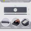 Stone Faucet Mat for Kitchen Sink, Faucet Mat Fast Drying Diatomite, Sink Splash Guard Water Absorbing Stone Tray for Sink, Counter Protector for Kitchen & Bathroom