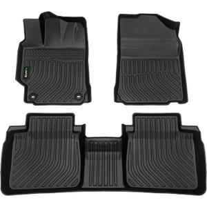 HAFIDI Floor Mats Fit for Toyota Camry 2012-2017 All Weather Protection TPE Anti-Slip Automotive Floor Liners, Fits 1st & 2nd Row Full Set Custom Accessories, Black