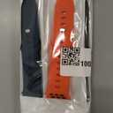 Sport Bands 6-Pack Compatible with Apple Watch Ultra 3/2 Band 49mm 46mm 45mm 44mm 42mm, Wide Soft Silicone Wristbands Waterproof Strap Men for iWatch Series 11 10 9 8 7 6 5 4 3 SE Ultra (Black/Dark Gray/Orange/Army Green/Navy Blue/Blue Gray)