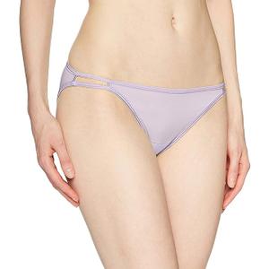 Vanity Fair Illumination String Bikini Panty 18108, Sangria/Earthy Grey/White, 6 (18309)