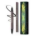 Waterproof Liquid Eyeliner Pencil with Correction Pen, 2-in-1 Black Eye Liner Pen for Older Women, Smudge Proof Gel Eyeliner Stick for Waterline & Winged Look