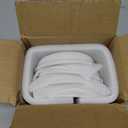 LE TAUCI Ceramic Spoon Rest for Stove Top, 4.8 Inch Spoon Holder for Kitchen Counter, Kitchen Gadgets, Coffee Spoon Cradle, Home Accessories for Utensils, Set of 4, White