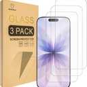 2 x Mr.Shield Screen Protector compatible with iPhone 17 Pro Max [6.9 Inch] [Tempered Glass] [3-PACK] [Japan Glass with 9H Hardness]