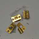 JQK Closet Ball Catch Door Hardware, Stainless Steel Catch Adjustable with Strike Plate, Gold Finish 2 Pack, HBC100-BG-P2