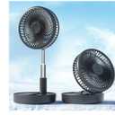 Primevolve Portable Fan,Battery Operated Rechargeable USB Fan with Remote, Foldable Floor Table Desk Pedestal Fan for Bedroom Camping Travel,Black 7.7"