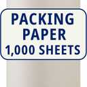 BOX USA Packing Paper Roll 1440'L x 12"W - 1,000 Sheets 17” Long Equivalent - Large White Newsprint for Shipping, Packaging, Storage and Moving Supplies