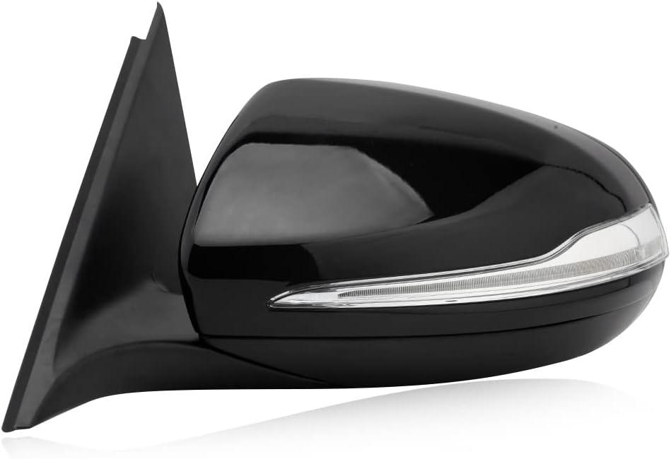 W205 Side Mirror for 2015-2021 Mercedes Benz C Class C180 C260 C300,Mercedes Driver Side Door Mirror with Electrical Folding/Blind Spot/Heated/LED Turning Signal Light/Memory/Puddle Lights