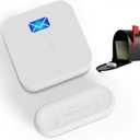 Mail Alarm Mailbox Alert for Delivered Wireless Mailbox Chime Notification System 600 ft Long Range LED Light Flashing and Sound Reminderser