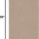 Ottomanson 20" x 59" Ultra-Thin Hallway Runner Rug - Durable Non-Slip Carpet for High-Traffic Areas - Fits Under Doors for Seamless Entry - Ideal for Kitchen, Entryway, Bedroom & Living Room, Beige