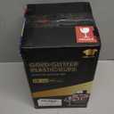 JOLLY CHEF 100 Pack 10 oz Gold Glitter Plastic Party Cups, Disposable Plastic Tumblers, Gold Drinking Glasses with Glitter Suitable for Wedding, Thanksgiving Day, Christmas Halloween