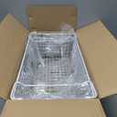 Granrosi Extra Large Stackable Wire Baskets for Organizing Set of 2 White Wire Storage Baskets with Handles; Snacks & Chips Organizer for Pantry; XL Metal Storage Bins for Pantry