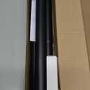 Closet Rods for Hanging Clothes, 17 to 53 Inch Closet Rod, Heavy Duty Adjustable Clothes Hanging Bar Rod Matte Black Closet Poles for Wardrobes, Closet, Bathroom, Windows,1.3 Inch Diameter
