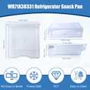 WR71X38331 Refrigerator, WR71X38331 Refrigerator Pan Asm, Compatible with Ge refrigerator Snack Pan, Replace Wr32x10525 Wr32x26244