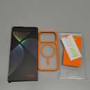 TORRAS Stronger Magnetic & Shockproof for iPhone 17 Pro Max Case, Fit for MagSafe, Military Grade Drop Protection, Camera Control, DIY Button, Slim for iPhone 17 Pro Max Case Translucent Orange