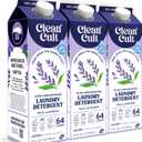 Ultra Concentrated Liquid Laundry Detergent Soap, 192 loads (96 oz), Long Lasting Scent, 90% Less Plastic, No Harsh Chemicals, Wild Lavender, Defeats Stains & Odors, HE/Standard Compatible (32 Fl Oz (Pack of 3))