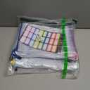 MOOTANI 24 Pcs Mesh Zipper Pouch Bags A3 (16x12) Inches Large Waterproof, Reusable Zipper Bags for Board Game & Puzzle Storage, Classroom, Office & Organization, 8 Colors