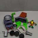 Play-Doh Teenage Mutant Ninja Turtles Slice & Blast Pizza Playset, Bendy 4 Inch Mikey Action Figure, Kids Arts & Crafts, TMNT Toys for Boys & Girls 4+