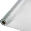 Creative Converting Roll Plastic Table Cover, 100-Feet, Shimmering Silver -