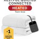 Sunbeam Polyester Wi-Fi Connected Mattress Pad, Electric Blanket, 10 Heat Settings, Full Size