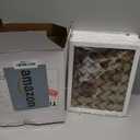 8x10 Picture Frames Set of 9 - Solid Wood Core, Not Plastic - Scratch Resistant White Wood Grain Finish