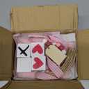 Vanleonet Valentines Day Decor,8 Pcs Valentines Day Tiered Tray Decor Book Stacks Wood Signs, Hug XOXO Kiss Decorative Books Bundle, Coffee Table, Fireplace Mantel, Shelf - Farmhouse Valentine Decor Indoor (Pink)