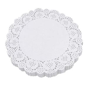 CC wonderland zone 8 Inch Round Paper Doilies - White Lace Disposable Paper Doilies - for Crafts,Cakes,Food, Desserts, 100 PCS
