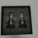 FAHREN Upgraded H7 LED Bulbs, 40000LM 1300% Ultra-Brightness, Real 1:1 Halogen Size, 70000+ Longer Lifespan, 6500K White for H7 Fog Electronic Flashers, CAN-Bus Ready Plug N Play, Pack of 2