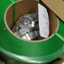 MYFAMIREA Heavy Duty Banding Strapping Kit with Tensioner Tool, 1/2"x 3500FT Green Polypropylene Plastic Packaging Strapping, 300 Metal Seals, Sealer Tool for Pallets, Logistics, Warehouse (Red)