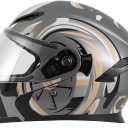 CUTEY DOT Certified Modular Full Face Motorcycle Helmet - Flip-Up Design with Dual Visor for Adults Men & Women, Large