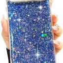 Magnetic Glitter Case for Google Pixel 9 Pro XL/10 Pro XL Women Girly,[Compatible with MagSafe] Luxury Fashion Cute Shiny Bling Sparkly Phone Cover for Pixel 9 Pro XL/10 Pro XL(6.8 inch),Purple