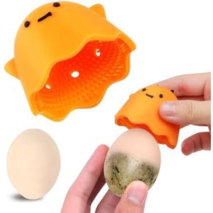 Silicone Egg Brush Cleaner, Egg Washer for Fresh Eggs, Egg Washing Scrubber Cleaning Tool, Set Of 2