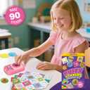 Sticker Maker 90 Refill Kit - Make Your Own 3D Stickers for Kids - DIY Arts and Crafts for Kids Ages 6-10 - Creative Craft Kits Gifts for Girls Boys Year Old Classroom Rewards