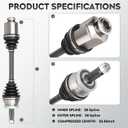 NEW Front Right CV Axle Shaft Assembly fits for Hyundai Santa Fe 2010 2011 2012 & Kia Sorento 2011 2012 2013, for 66-3654