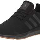 adidas mens Swift Run Core Black/Core Black/Core Black 12