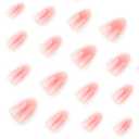 Ombre Press on Nails Almond, Nude Pink, Short, 24Pcs