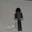 BlueFire 4 in 1 Karaoke Wireless Microphone with LED Lights, Portable Microphone for Kids, Great Gifts Toys for Kids, Girls, Boys and Adults (Black)