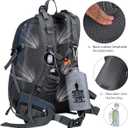FENGDONG 40L Waterproof Lightweight Outdoor Daypack Hiking,Camping,Travel Backpack for Men Women Blue