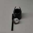 MR.SIGA Toilet Bowl Brush and Holder, Premium Quality, with Solid Handle and Durable Bristles for Bathroom Cleaning, Black, 1 Pack (One Size)