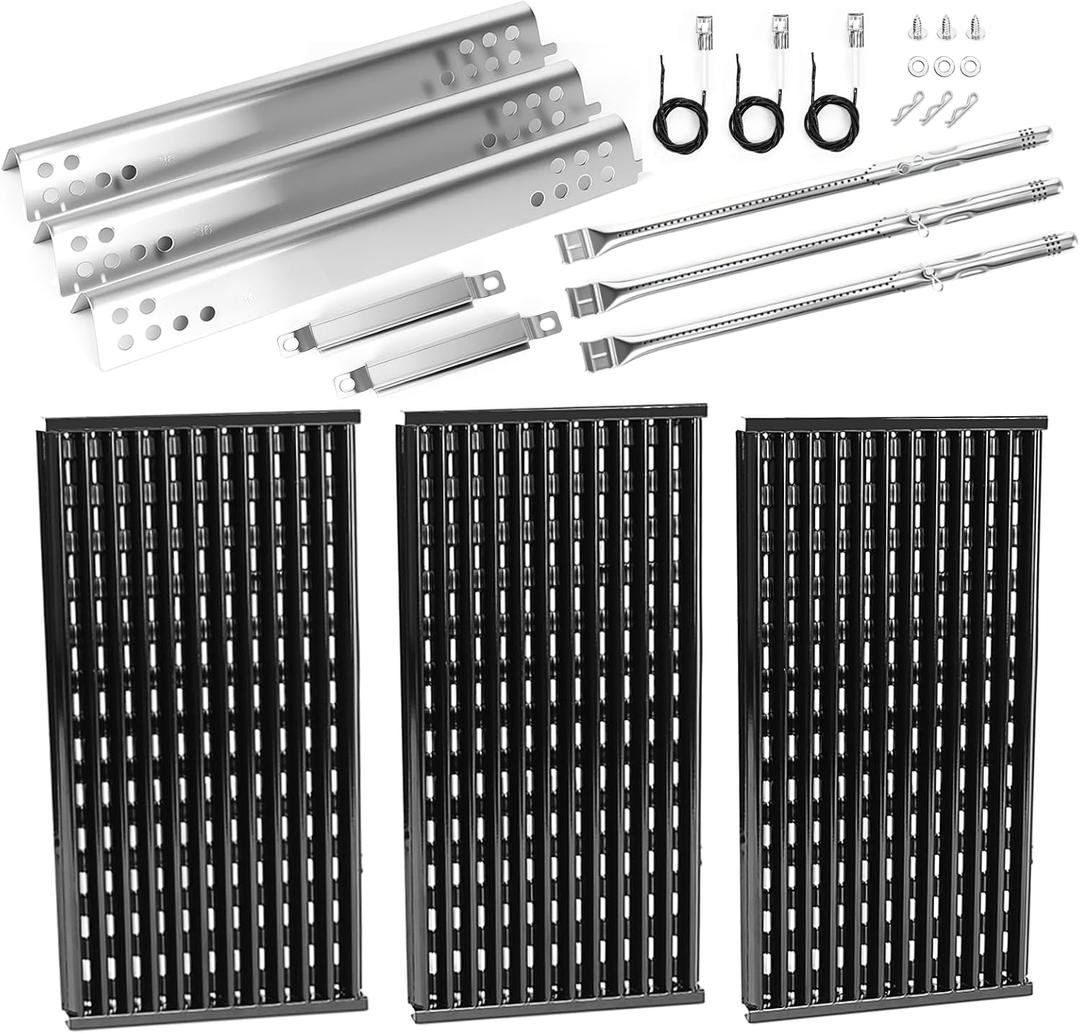 Grill Parts for Char-Broil Tru-Infrared Grill Parts 463370719 Fits Char-Broil Performance Tru-Infrared 3 Burner Grills Grates for 463371719 463371116 463371316 463371716 Grates Burner Heat Plates