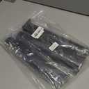 12 Inch Adjustable Furniture Legs Set of 4, Stainless Steel Cabninet Legs Black Furniture Feet - Metal Round Cabinet Feet Replacement Legs for Drawer Dresser Table Couch Sofa(50x300mm)