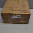 Cesun Small Bathroom Trash Can with Lid Soft Close, Step Pedal, 6 Liter / 1.6 Gallon Stainless Steel Garbage Can with Removable Inner Bucket, Anti-Fingerprint Finish (Matt Black)