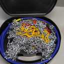 Auto Tightening Snow Chains Tire Chains For Cars Suv Pickup Trucks - Auto Tightening 1 Min Quick Fit AND Easy Installation, Reusable Universal Emergency Traction Snow Chains - Set of 2HKN140