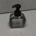 Foaming Soap Dispenser, 300ml (10oz) Plastic Refillable Foaming Hand Soap Dispenser with 8 Pcs Waterproof Labels, Foam Pump Bottle for Bathroom and Kitchen (Black)