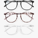 IBOANN Iconic Blue Light Glasses for Woman - Computer Glasses 99% Blue Light Blocking - Anti Eyestrain & UV Glare Protection