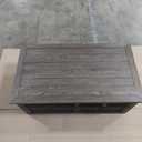 Signature Design by Ashley Tyler Creek Rustic Farmhouse Lift Top Coffee Table with Drawers, Brown & Black