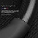 New Fit Be Leather Steering Wheel Cover,Stylish Nappa Leather Carbon Fiber Texture Protector,Non-Slip,Universal 15inch Compatible with Mercedes Benz Accessories (Old -Black)