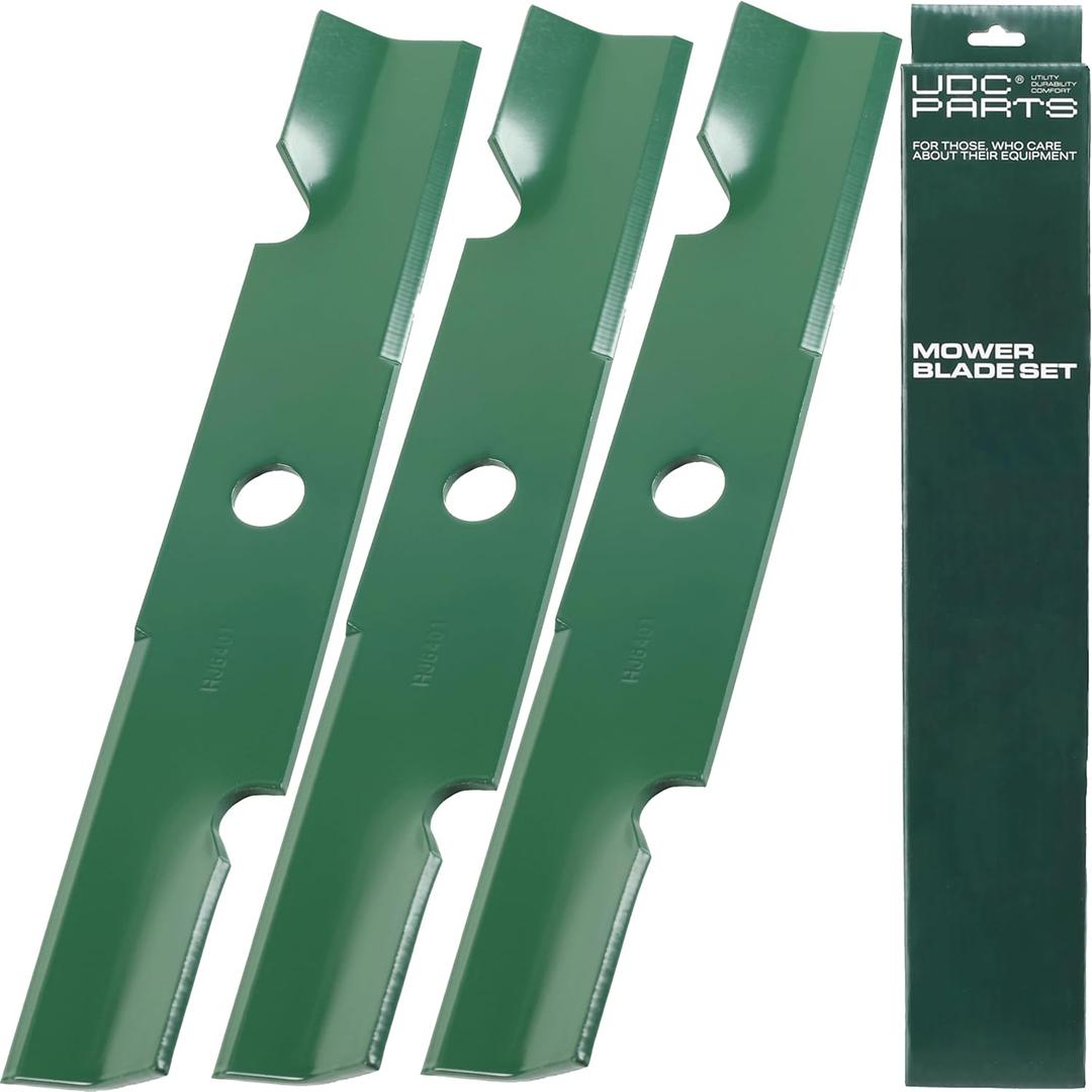 UDC Parts 103-6401 Mower Blades for Exmark 48 Inch 103-6401-S 103-6381-S 103-6381 103-6391-S 103-6391 103-6396 103-6396-S Lazer Z Turf Tracer Quest SP Vantage/High Lift Mulching / 3 Pack